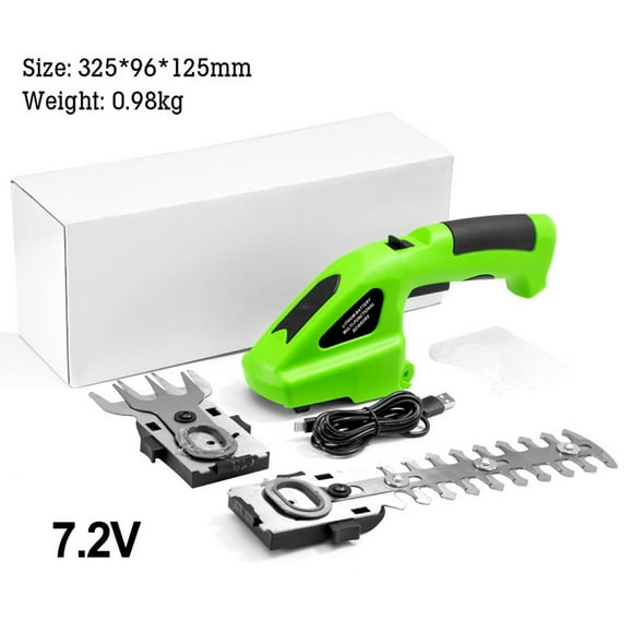 FANJIE 2In1 Electric Cordless Hedge Plants Hedge Trimmer Handheld Grass Shear Shrub Cutter Garden Power Tools