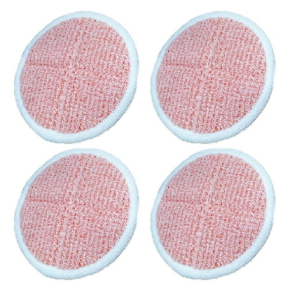 FANJIE 4 Pack 2124 2039A Heavy Duty Scrub Mop Pads for Bissell Spin Hard Mop Cleaners