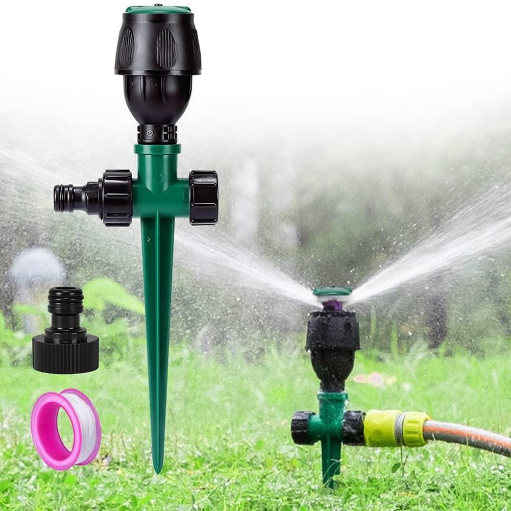 FANJIE Lawn Garden Water Sprinklers Round Spray Sprinkler Automatic 360