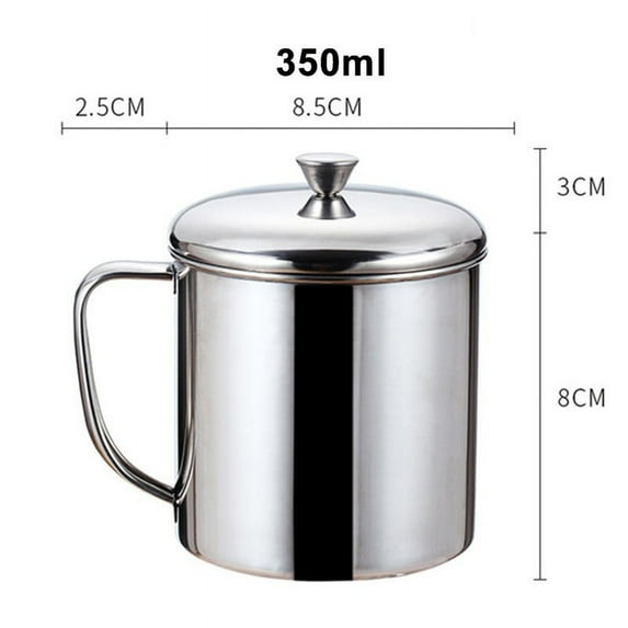 FANJIE Stainless Steel Water Milk Coffee Tea Cup Camping Mug Home Travel Tumbler
