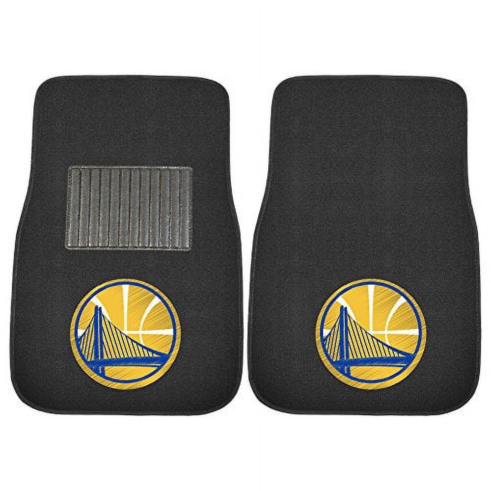 Fanmats NBA - Golden State Warriors 2-Pc Embroidered Car Mat Set - 20321 - image 1 of 2