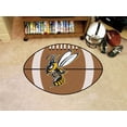 thumbnail image 1 of FANMATS NCAA Montana State - Billings Yellowjackets Nylon Face Football Rug, 1 of 2