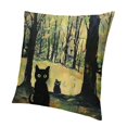 thumbnail image 1 of FANNA Cute Cat Short Plush Pillowcase Cover for Living Room Bedroom Outdoor Garden Decor Zipper Closure All Year Round Pillow Case 1PC 24x24in, 1 of 5