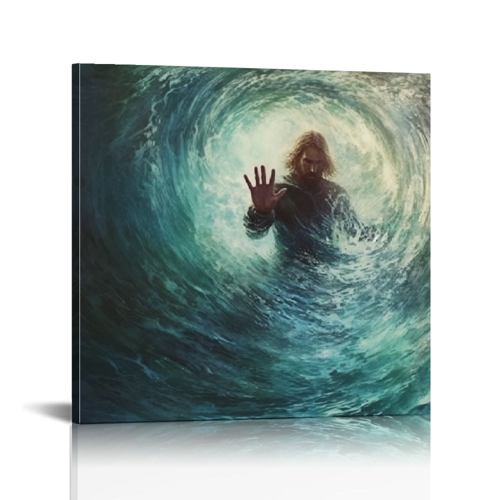 FANNA Jesus Christ Canvas Wall Art The Hand of God Poster Modern ...