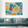 thumbnail image 1 of FANNA Oranges Pineapples Leaves Tapestry 40x30in Soft, Durable, Skin Friendly, Lightweight for Living Room Bedroom Dorm Decoration 40x30in, 1 of 7