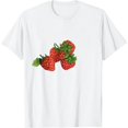 thumbnail image 1 of FANNA Strawberry Pocket Shirt Strawberry Art T-Shirt Trendy 4XL, 1 of 3