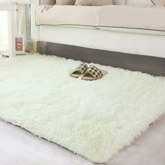 FANNYC 31.5''x47.2'' 9 Styles Shaggy Area Rugsfuzzy Bedroom Bedside Rugs Indoor Fluffy Non-Slip Carpet Machine Washable Floor Mat Modern Solid Color Rectangular Carpet
