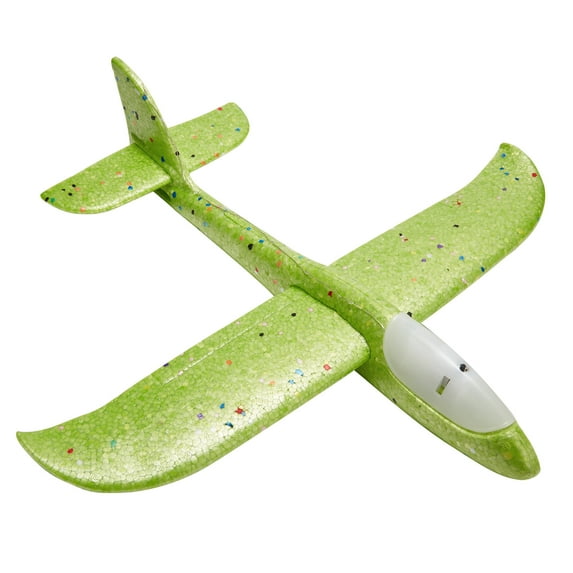 FANNYC Airplane Toys, 18.9" Large Throwing Foam Plane , 2 Flight Mode Glider Plane, Flying Toy For Kids, Birthday Gifts For 3 4 5 6 7 8 9 10 11 Year Old Boys Girls,Outdoor Sport Toys Party Favors