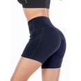 thumbnail image 1 of FANNYC Athletic Work Women's High Waist Yoga Shorts Stretch Comfort Biker Shorts Athletic Running Volleyball Gym Workout Sports Shorts Fitness Gym Loungewear With Side Pockets, 1 of 6