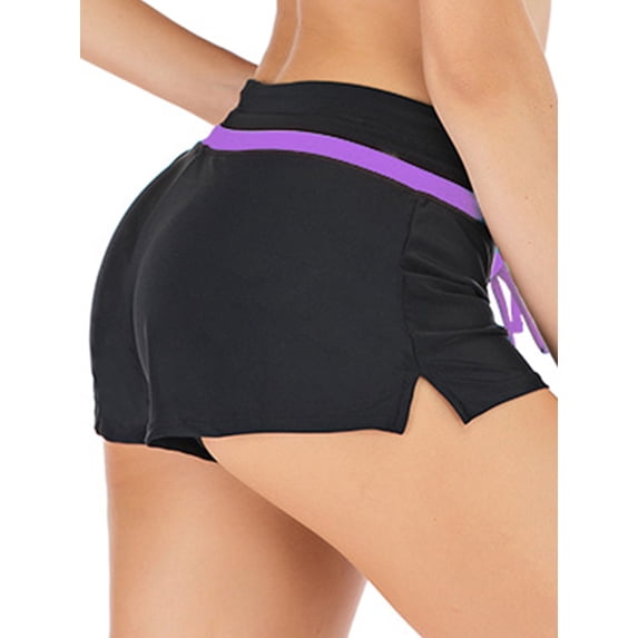 FANNYC Causal Beach Shorts For Women Elastic Mid-Waist Drawstring YOGA Sports Shorts Lightweight Slim Fit Summer Leisure Half Pants