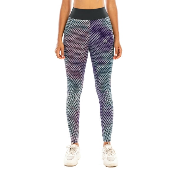 FANNYC High Waist Yoga Pants Tights Tie-Dye Elastic Activewear Butt Lifter Soft Four-Way Stretch Leggings Tummy Control Sweatpants For Pilates, Gym, Dancing, Running, Cycling