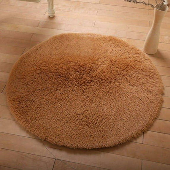FANNYC Indoor Luxurious Soft Carpet Round Home Bedroom Decor Non-Slip Rugs Household Floor Mat