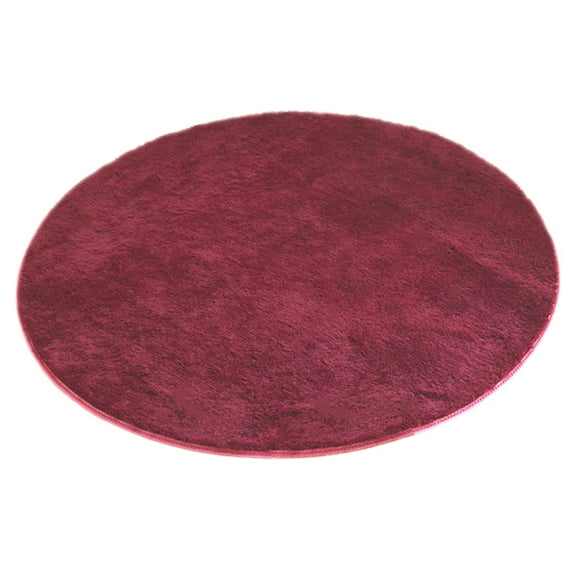 FANNYC Home Floor Mat Soft Rugs For Home Bedroom Comfortable Living Children Room Round Carpet Khaki 40cm