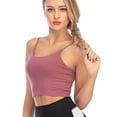 thumbnail image 1 of FANNYC Ladies Gym Sports Bra Vest Tank Cropped Tops Womens Yoga Underwear Padded Bras Womens Sports Yoga Bra Vest Push up Padded Brassiere Fitness Underwear Ladies Seamless Bras Stretcy, 1 of 6