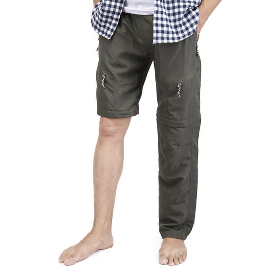 FANNYC Men's Cargo Convertible Pants Lightweight Zip Off Work Pant Outdoor Recreation Pants Shorts Anytime Quick Dry Hiking Fishing Outdoor Pants,S-3XL