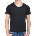 thumbnail image 1 of FANNYC Mens T-Shirt Short Sleeve V Neck Gym Shirt Casual Jogger Shirt Training Wear Top Workout Shirt Running Undershirts Tee,Black/White/Gray, 1 of 6