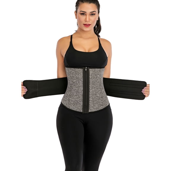 FANNYC Neoprene Sweat Waist Trainer Corset For Women Trimmer Belts Cincher Body Shape Slimming Sports Tummy Control Sweat Girdle Shapewear,XS-3XL