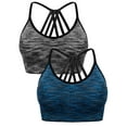 thumbnail image 1 of FANNYC Seamless Sports Bra Wirefree Yoga Bra with Removable Pads Yoga Gym Activity Everyday Wear for Women, 1 of 5