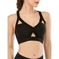 thumbnail image 1 of FANNYC Sexy Strappy Sports Bras For Women Criss Cross Back Padded Sports Bras Longline Yoga Bra Tops Running Gym Workout Fitness Everyday Bras With Removable Cups, 1 of 8