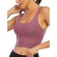 thumbnail image 1 of FANNYC Sports Bra For Women Middle Impact Support Wirefree Yoga Bra Sexy Backless Lingerie Bra Top Fitness Excercise Running Tank Top with Removable Pads, 1 of 6