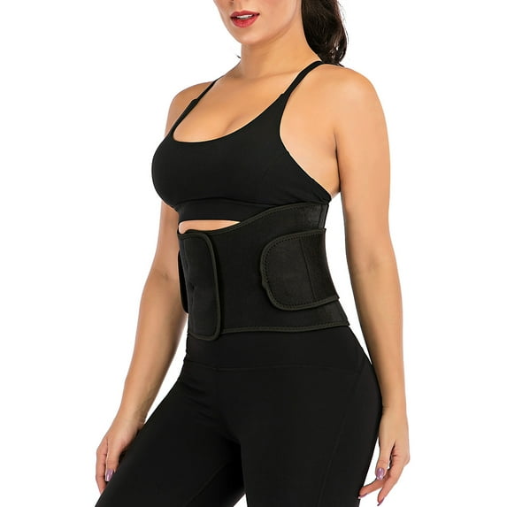 FANNYC Sweat Waist Trainer Corset Belts For Women Trimmer Workout Sports Shapewear Belts Plus Size Sauna Sweat Waist Cincher Slimming Body Shaper Belt,Black /Blue /Purple