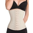 thumbnail image 1 of FANNYC Waist Trainer For Women Corset Cincher Body Shaper Tummy Control Girdle Trimmer Hourglass Underbust Shapewear With Steel Bones Up To Size 6XL ,Black/Apricot, 1 of 6