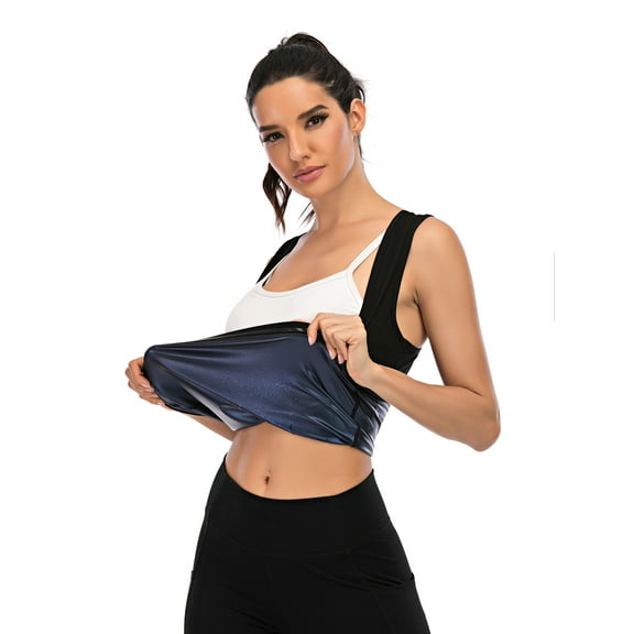 FANNYC Women Sauna Suit Waist Trainer Polymer Vest Hot Sweat Enhancing Body Shaper For Weight Loss Tummy Slimming Workout Fitness Tank Top Shapewear