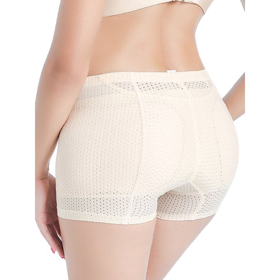 FANNYC Women's Butt Lifter Panties Shapewear Tummy Control Enhancer Underwear Shorts Fake Hips Buttocks Briefs Knickers Body Shaper,Apricot/Black