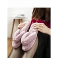 thumbnail image 1 of FANNYC Women's Fuzzy Fluffy Slippers Plush Flip Flop Cozy Open Toe House Shoes Spa Thong Sandals Slippers Indoor Outdoor Anti-Slip Silent Shoes, 1 of 6