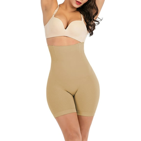 FANNYC Women's High-Waist Body Shaping Shorts Panties Tummy Control Postpartum Shapewear Waist Trainer Seamless Butt Lifter Thigh Slimmer Boyshorts Body Shaper Panty Underwear