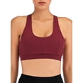 thumbnail image 1 of FANNYC Women's Strappy Longline Sports Bras Criss Cross Back Medium Impact Support Crop Sports Bras Wirefree Padded Cami Tank Top Yoga Running Active Gym Workout Fitness Bras, 1 of 6