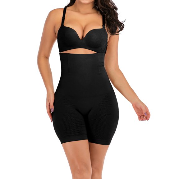 FANNYC Women's Ultra Firm Control Shapewear Waist Cinchers Trainer Hi- Waist Butt Lifter Boyshorts Panties Thigh Slimmer Body Shaper Workout Compression Shorts Underwear