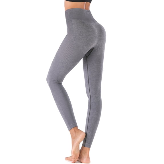 FANNYC Women's Yoga Pants High Waist Leggings Workout Elastic Waistband Fitness Biker Trousers Control Abdominal Hip Lift Yoga Pants Slim Sportswear,S-XL