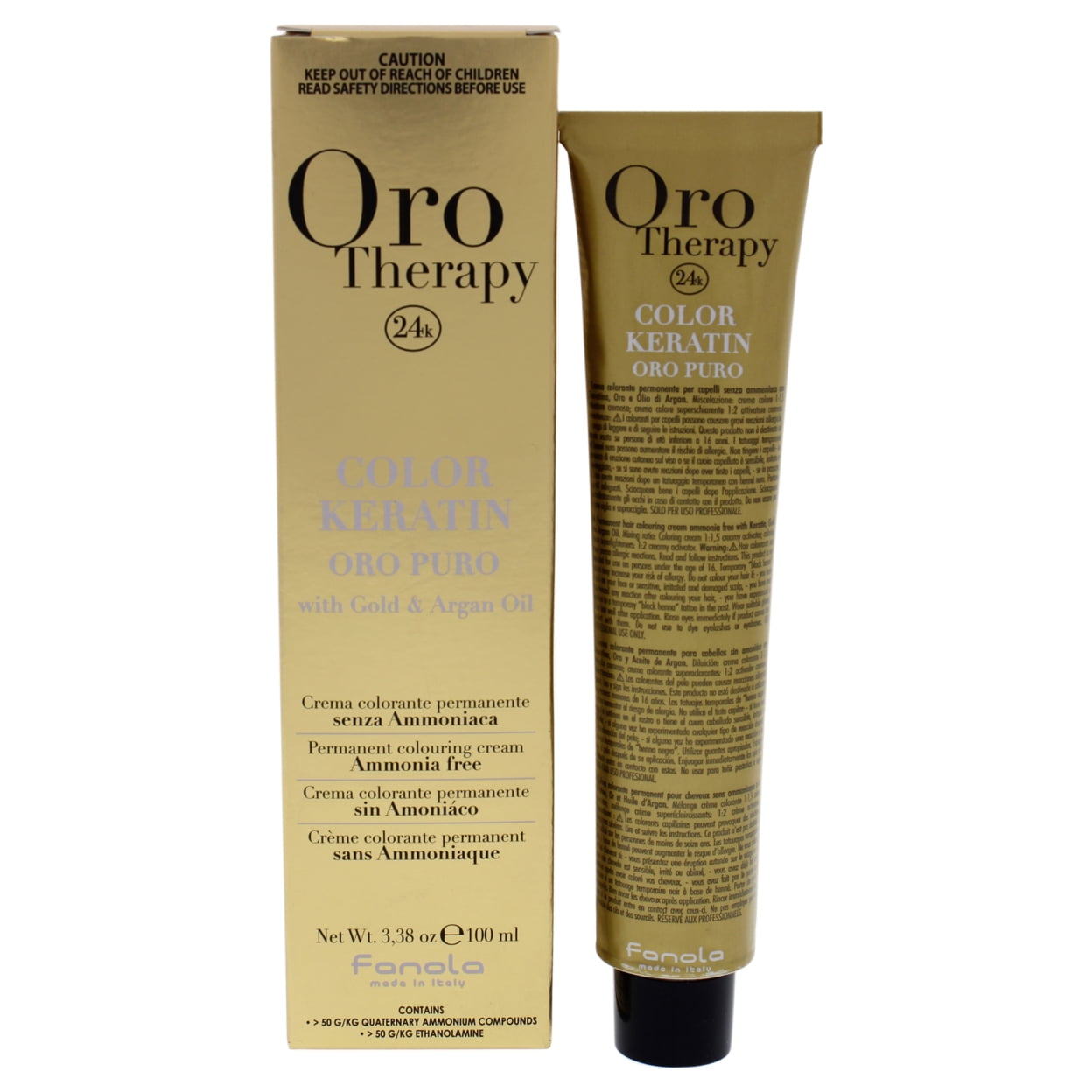 FANOLA Oro Therapy Color Keratin Chocolate 8/14 3.4 Oz - Walmart.com