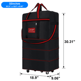 Travelers Club 30in Rolling Multi-Pocket Upright Duffel