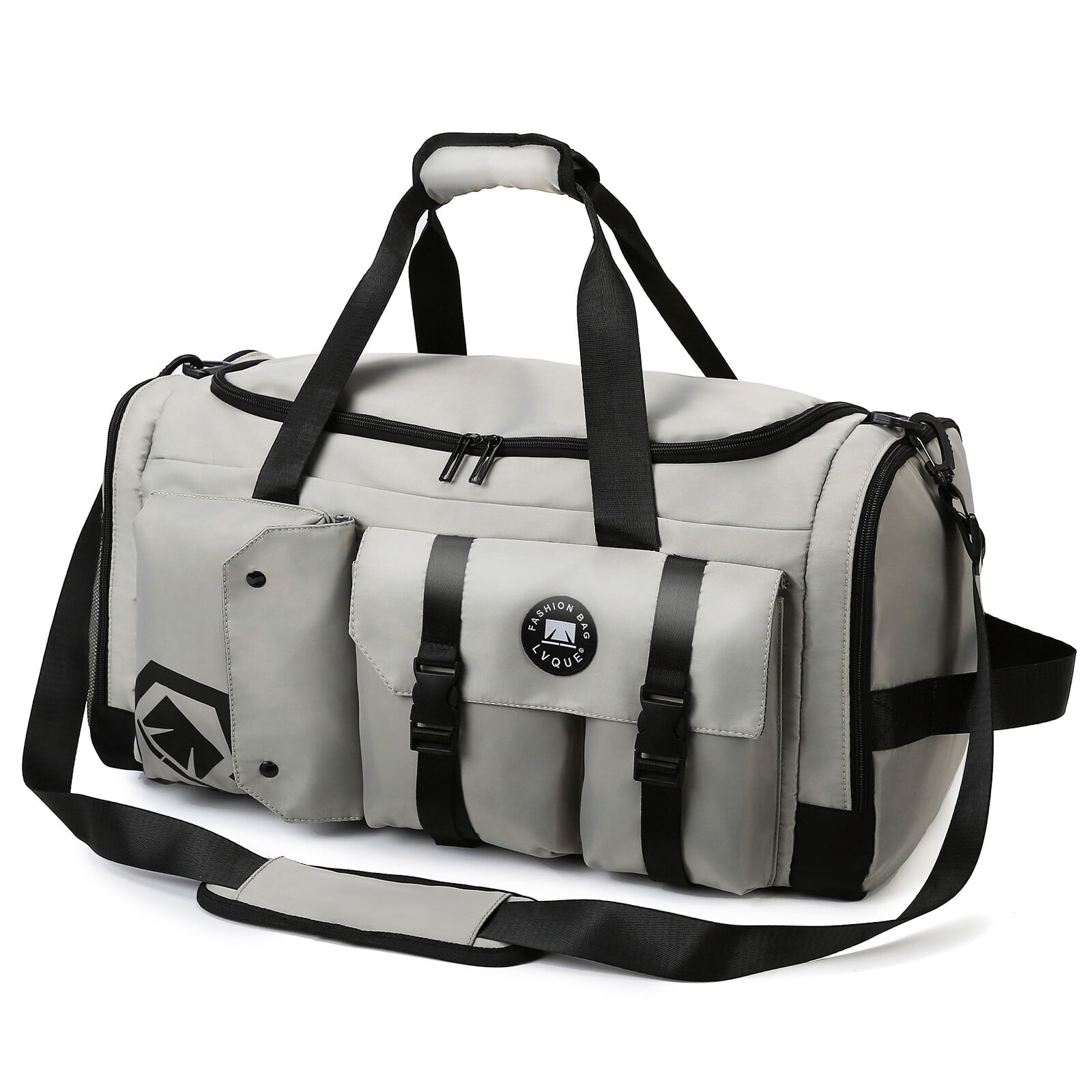 Tolaccea 40L 3-in-1 Gym Duffel Backpack - Travel Bag With Shoe Compartment, Wet Pocket, Laptop Sleeve (Navy)