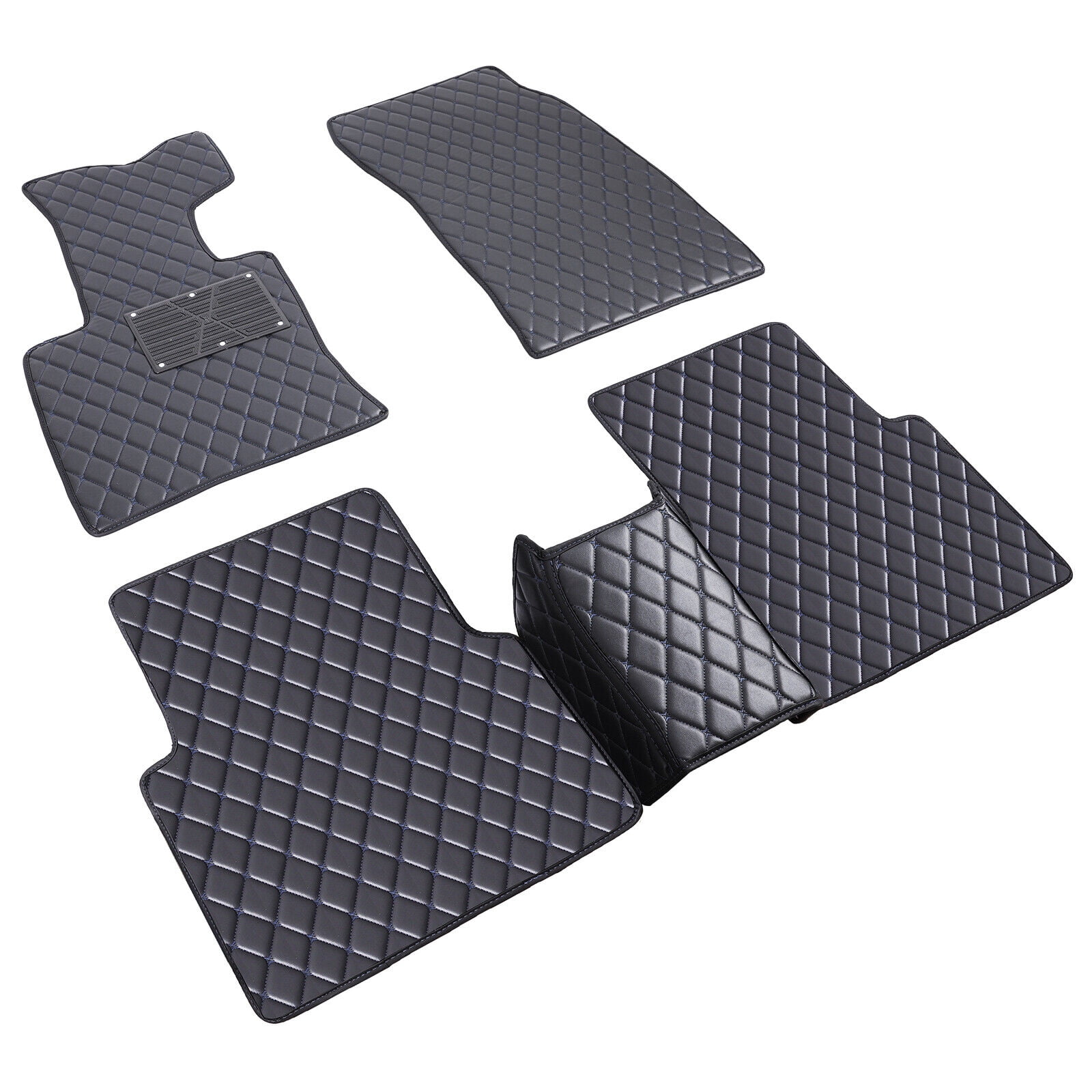FANOTEK 5pcs Customed For 2020-2024 Ford Escape Floor Mats PU Leather Interior Carpets Thicken Mats