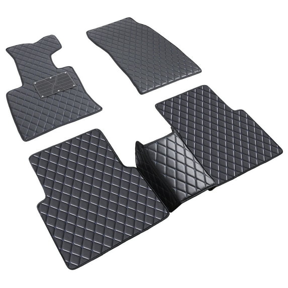 FANOTEK 5pcs Customed For 2020-2024 Ford Escape Floor Mats PU Leather Interior Carpets Thicken Mats