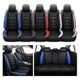 thumbnail image 1 of FANOTEK Black & Blue, PU Leather, Adjustable Covers, Front Rear Seat Covers, 5 Pieces, 1 of 14