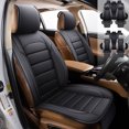 thumbnail image 1 of FANOTEK Black Interior Air-permeability Seat Covers, 2 Pieces, 1 of 10