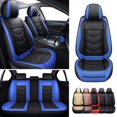 thumbnail image 1 of FANOTEK CX-5 Black Blue, Pu Leather, Anti-Slip, Front Rear Seat Covers, 5 Pieces, 1 of 14