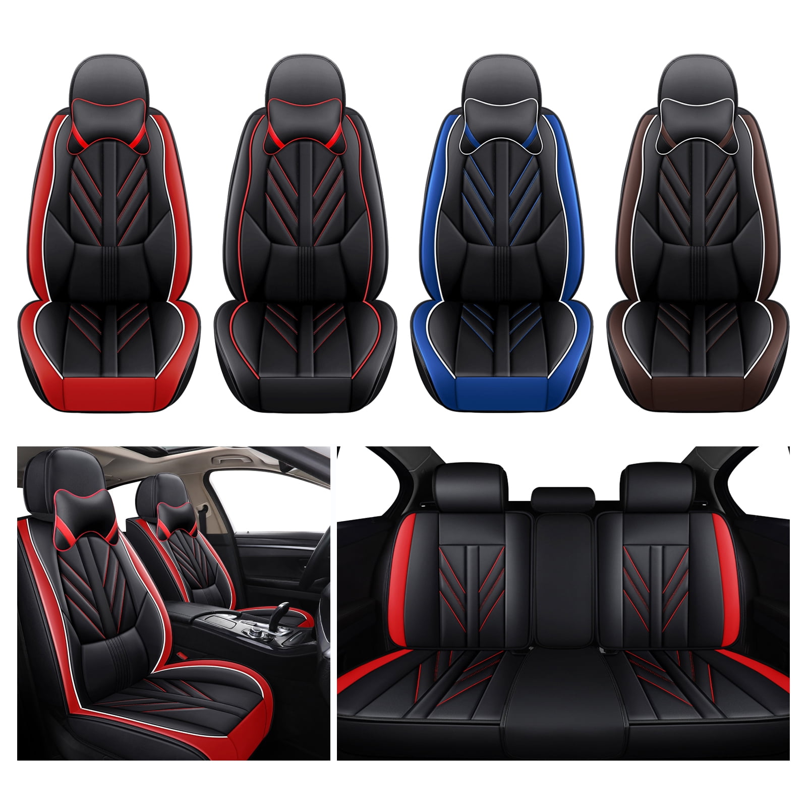 FANOTEK Car Seat Cover for Honda Accord Civic CR-V, Comfortable Pu ...