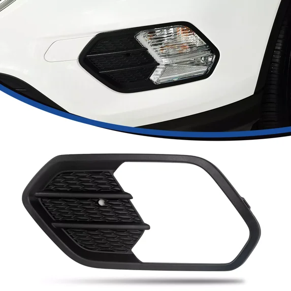 FANOTEK Passenger Side Fog Light Lamp Cover Bezel For Ford Escape 2017-2019, GJ5Z17K946AA