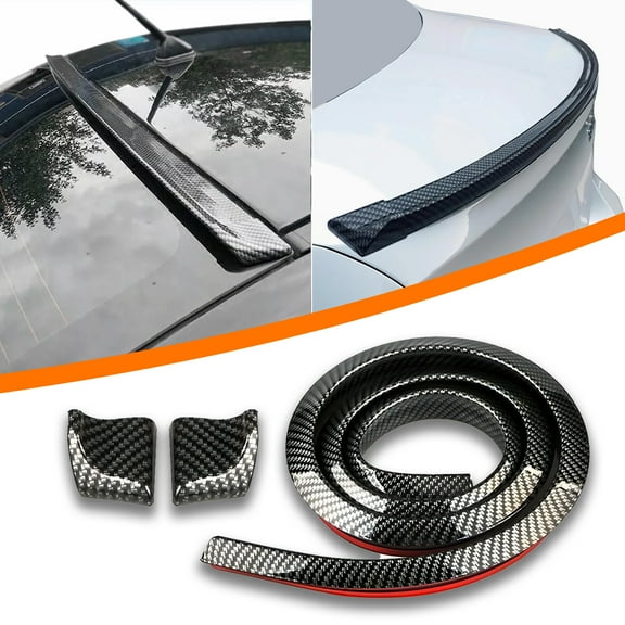 FANOTEK Roof Spoiler For Toyota Camry 2012-2024 Rear Window Visor Wing Carbon Fiber Look