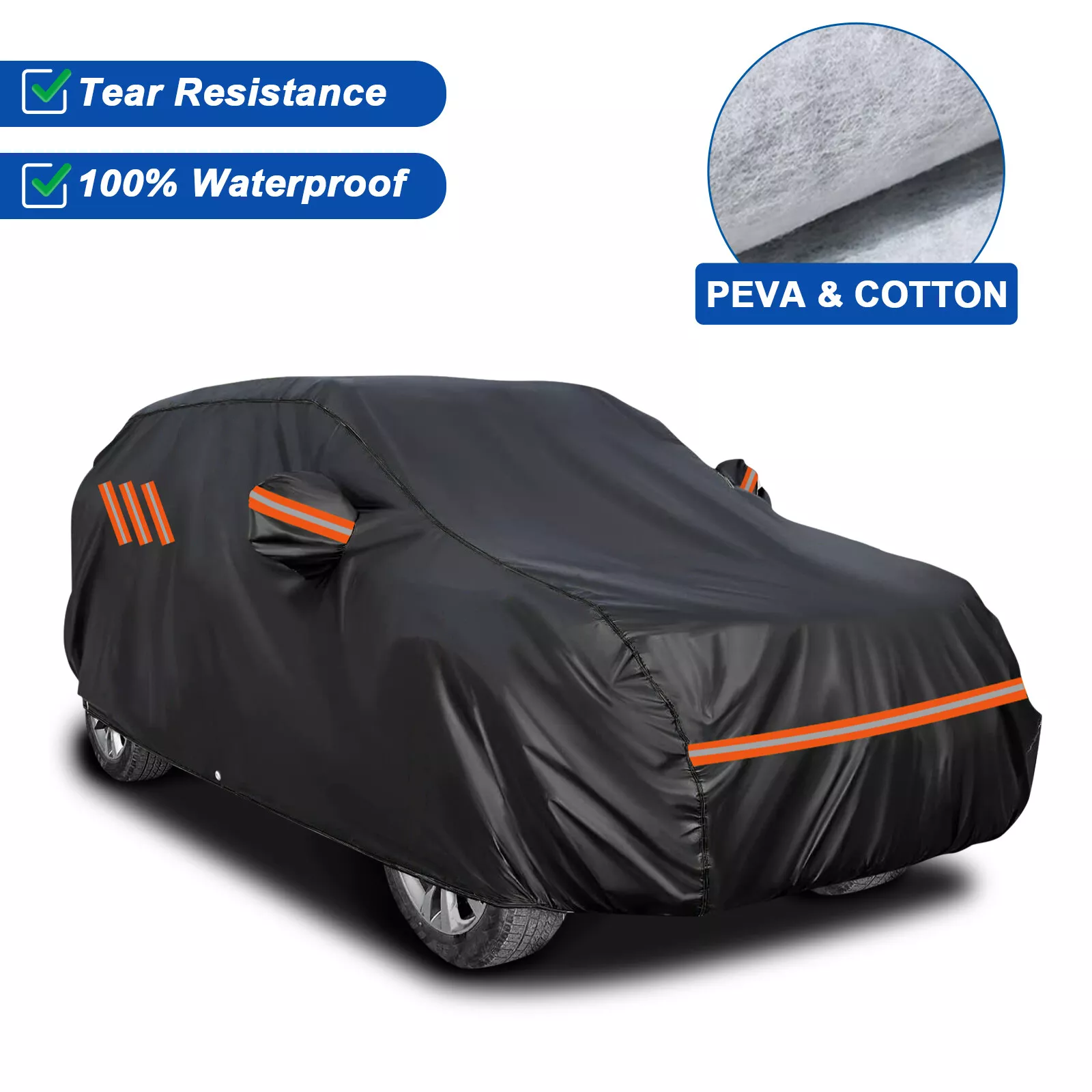 Mallofusa Car Cover For Smart Fortwo (1998-2014) - UV Protection, All-Weather Outdoor Cover, Fitted Design