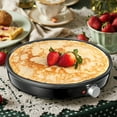 thumbnail image 1 of FANRUINA 12" Electric Crepe Maker & Griddle, Nonstick Surface, Adjustable Temp Control, Includes Spreader & Spatula for Pancakes, Omelets, Quesadillas, Compact Design, 1 of 8