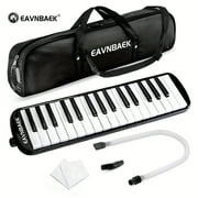 FANRUINA 32-Key Soprano Melodica Air Piano Keyboard Pianica with Soft Long Tube & Short Mouthpiece, Durable ABS Material, Includes Carrying Bag - Available in Black, Blue, Pink