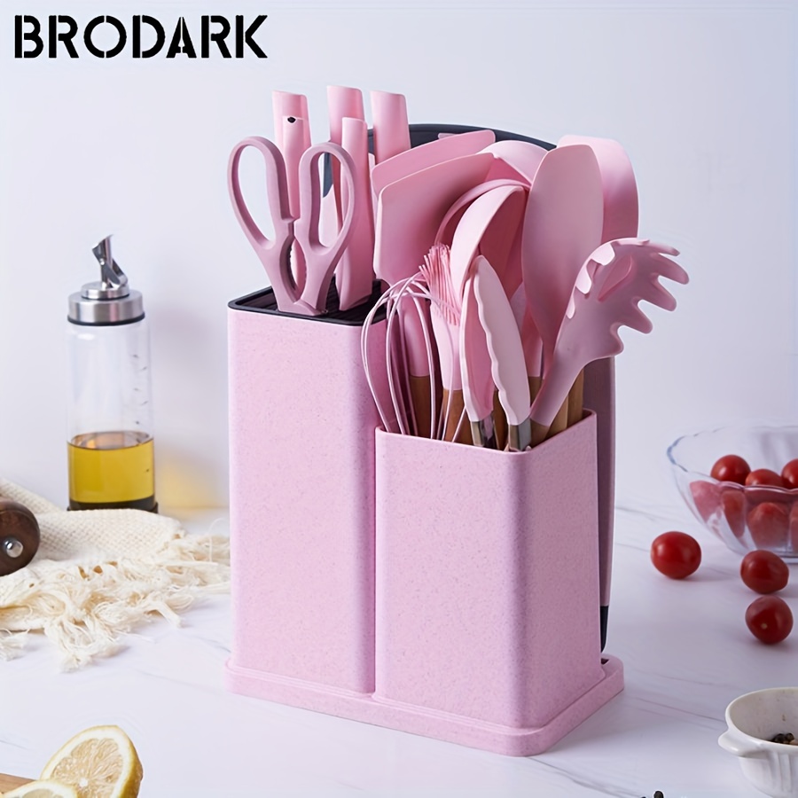 FANRUINA Bucket Silicone Kitchenware Set Of 19 Pieces, Food Grade ...