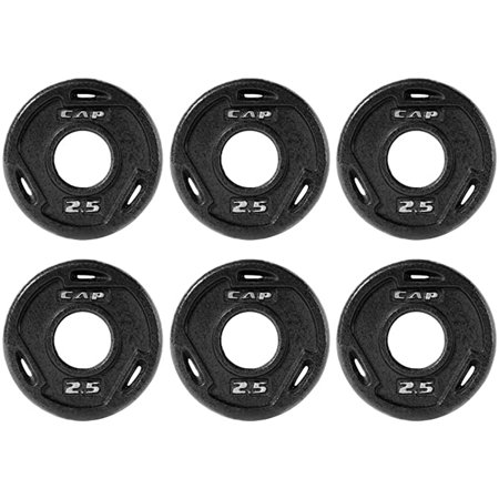 FANRUINA Cast Iron 2-Inch Grip Plate for Strength Training, Muscle Toning & CrossFit - Multiple Choices Available