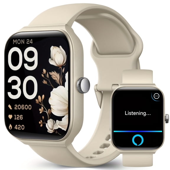 [Smart Watch for Men & Women] FANRUINA Smart Watch – 1.95" Screen, Wireless Call | 100+ Sport Modes, Fitness Tracker Pedometer | /iOS Compatible, Perfect Gift for Family/Friends